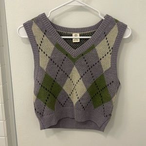 Urban outfitters argyle sweater vest